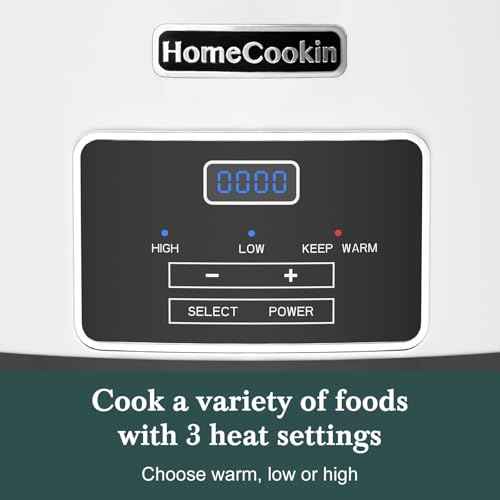 8 Quart Programmable Slow Cooker with Timer Keep Warm