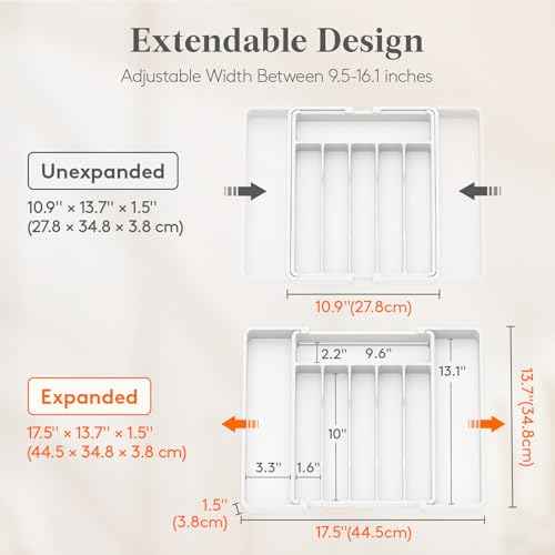 Expandable Silverware Drawer Organizer