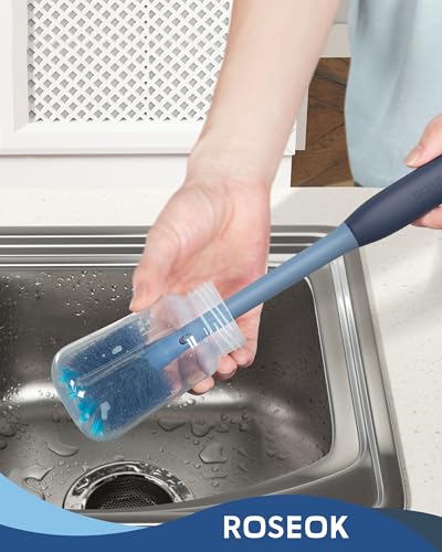 2 in 1 Bottle Brush with Straw Cleaner Brush (2 Count)