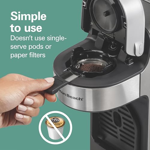 The Scoop Single Serve Coffee Maker & Fast Grounds Brewer for 8