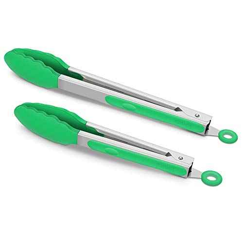 2 Pack Silicone Kitchen Tongs