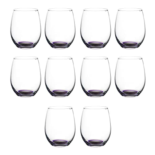 Stemless Wine Glasses in Bulk by ARC Perfection (10 Count)