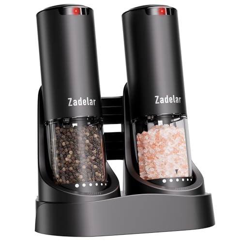 Electric Rechargeable Salt and Pepper Grinder Set (95 95)