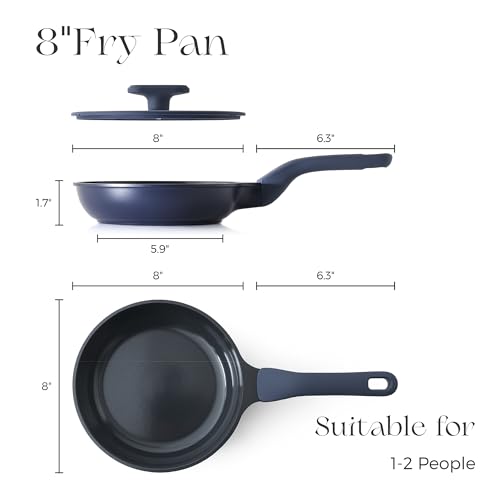Nonstick Ceramic Frying Pan with Lid