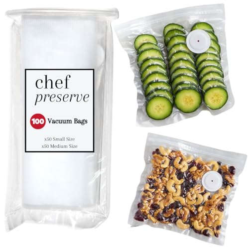Reusable Vacuum Sealer Bags for Food (100 Count)