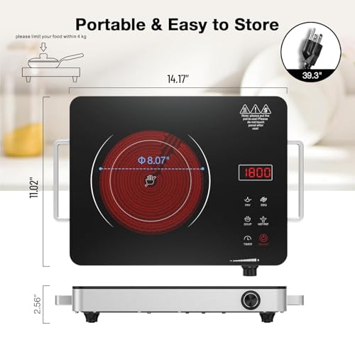 Portable Electric Cooktop 110V