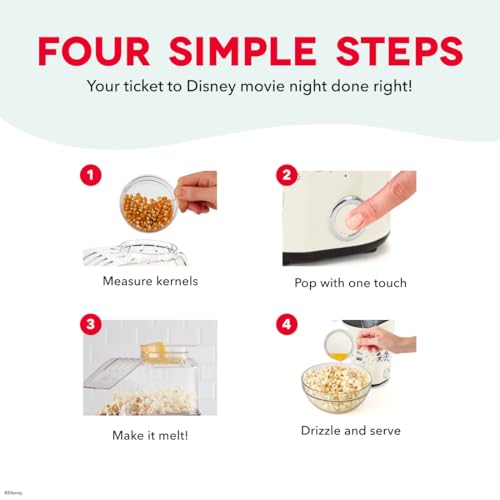 Disney Dash Mickey & Minnie Fresh Pop Popcorn Maker