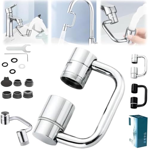 2026 Upgraded Universal Sink Faucet 1080° Rotating Faucet Extender with Upward Facial Mist