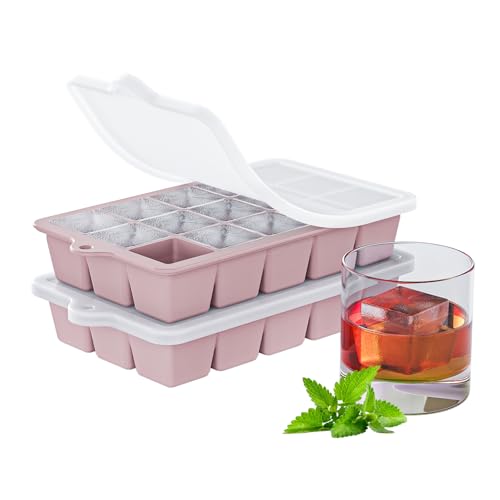 Silicone Ice Cube Tray 2 Pack (2 Count)