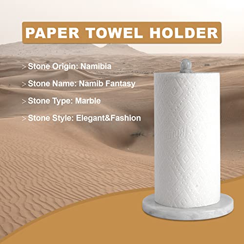 African Natural Marble Paper Towel Holder Countertop