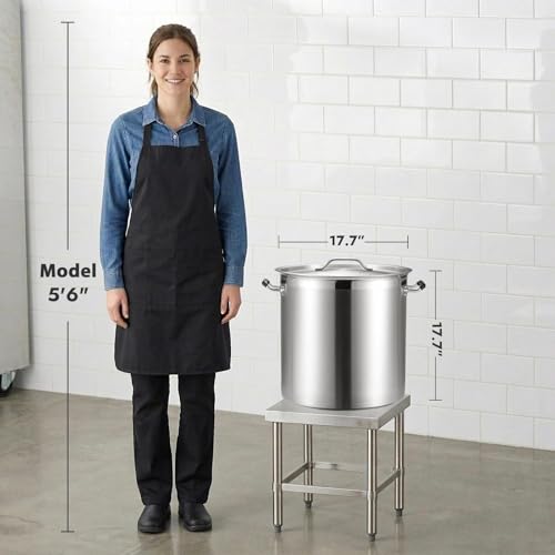 75 Quart Large Stock Pot with Lid