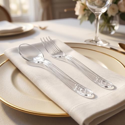360 Count Clear Plastic Spoons Heavy Duty