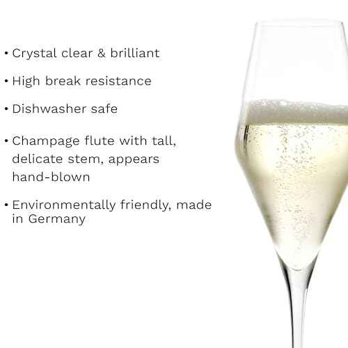 Quatrophil Champagne Glasses Crystal (2 Count)