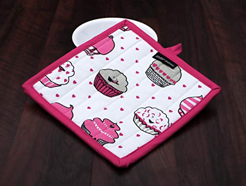 Heat Resistant Pot Holders Set of 3 Nonslip Multipurpose Hot Pads for Cooking and Baking (3 Count)