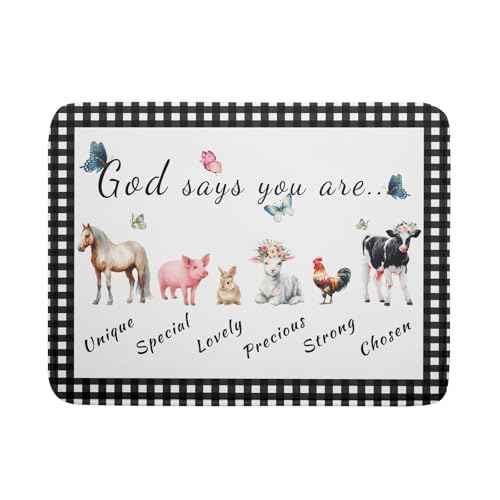 Funny Dish Drying Mat Large Absorbent Drying Pad for Kitchen Counter Easy Clean 18 X 24 in