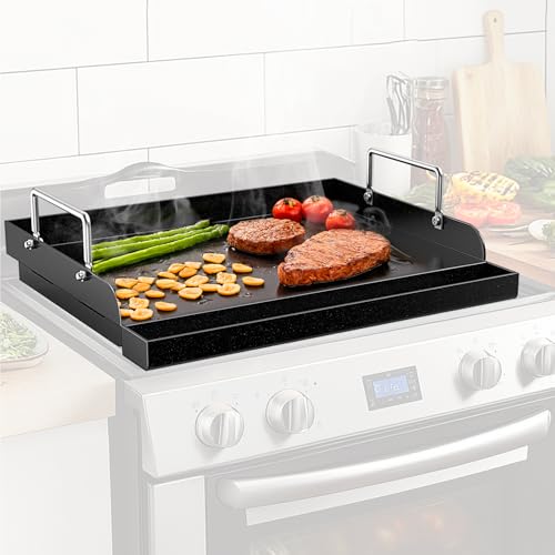 17 x 13 Inch Cast Iron NanoCeramic Griddle for Gas Grills