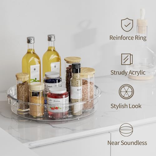 3 Pack Lazy Susan Organizer Turntable for Cabinet (3 Count)