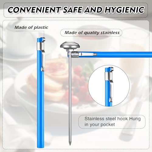 6 Pcs Stainless Steel Kitchen Dial Thermometer 5" (6 Count)