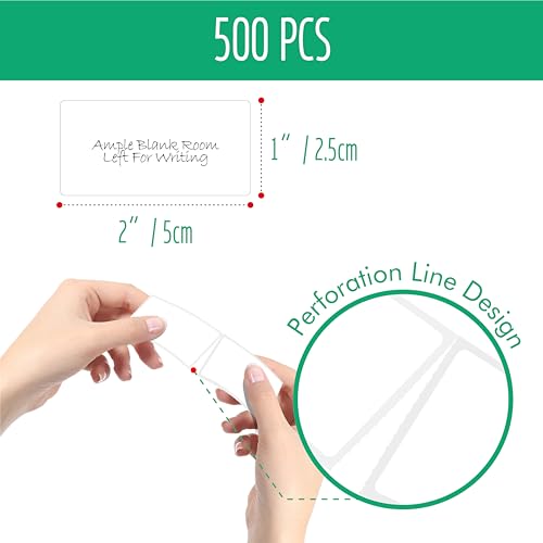 500 Removable Blank Food Labels