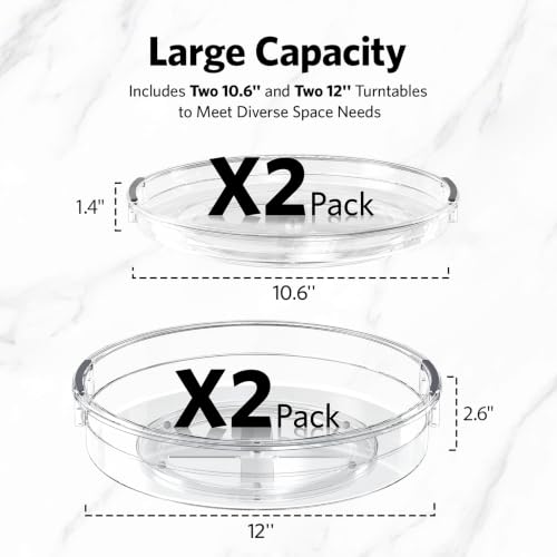 4 Pack Lazy Susan Organizer (4 Count)