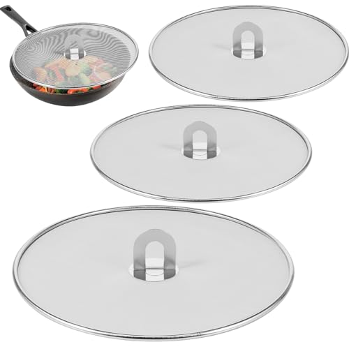 3PCS Stainless Steel Splatter Guard (3 Count)