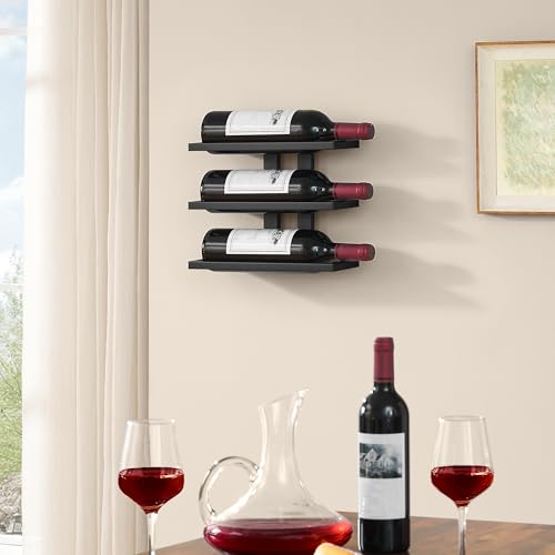 3 Tier Wall Mount Wine Rack (3 Count)