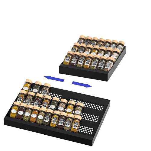 Expandable Metal Spice Drawer Organizer (2 Count)