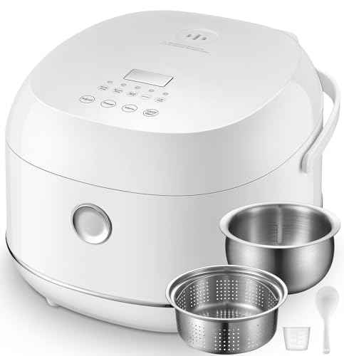 Stainless Steel Rice Cooker Small 6 Cup