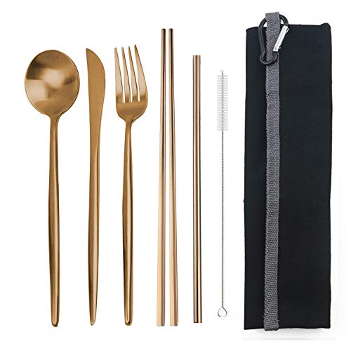 Portable 6 Pieces Flatware Set