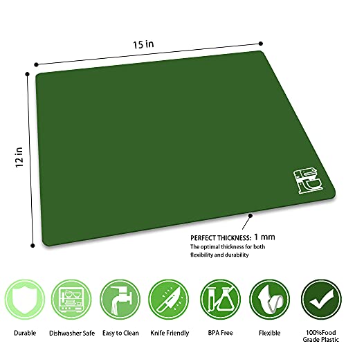 Flexible Plastic Cutting Board Set of 3 Gradient Color