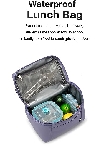 NOL 8L Insulated Lunch Bags for Women Cooler Bag Lightweight Nylon Waterproof Lunch Box For Work