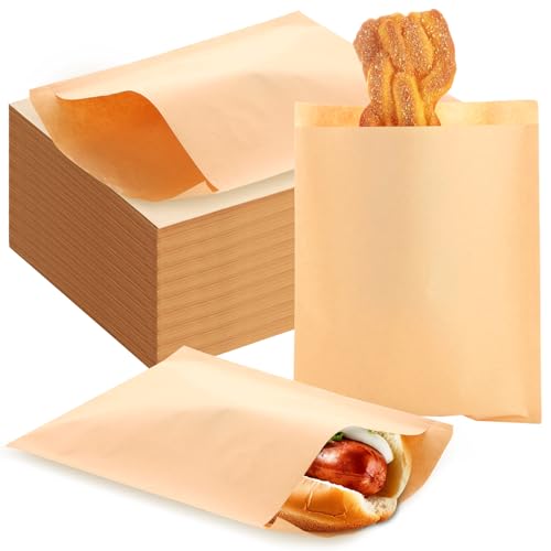 600 Pack Wax Paper Sandwich Bags 10x8 inch (600 Count)