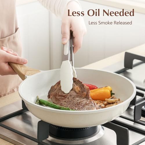 11Inch Nonstick Ceramic Frying Pan with Lid