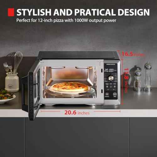 Optichef Pro Air Fryer Combo Countertop Microwave Oven