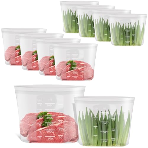 Premium Silicone Reusable Storage Bags (10 Count)