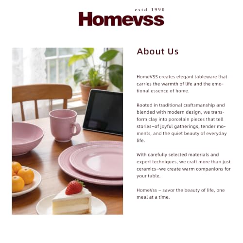 HomeVSS 16 Piece Pearl Dots Stoneware Dinnerware Set