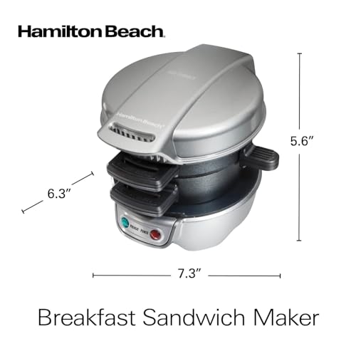 Breakfast Sandwich Maker with Egg Cooker Ring