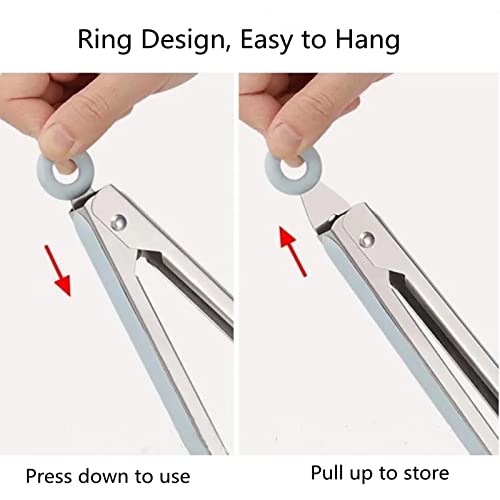 4Pcs Silicone Tongs