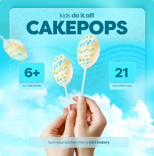 Egg Shape Vanilla Cake Pops Kids Baking DIY Activity Kit