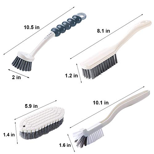 Dish Brush Set 4 Pack with Handle (4 Count)