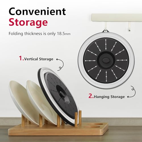 Microwave Splatter Cover Vented for Food with Hook Hole