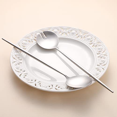 8 Piece Silver Salad Serving Set (20 Count)