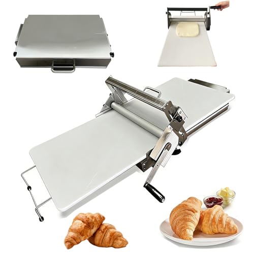 Manual Croissant and Puff Pastry Sheeter Professional Puff Pastry Machine for Bakery and Pastry
