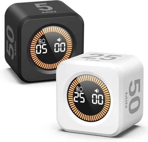Pomodoro Cube Timer Productivity Visual Timer (2 Count)