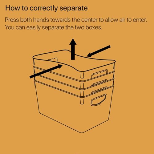 Large Clear Storage Bins with Lids (4 Count)