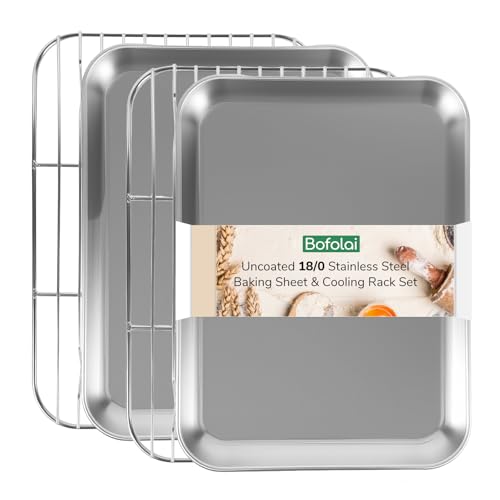 18 0 Stainless Steel Baking Sheet with Cooling Rack