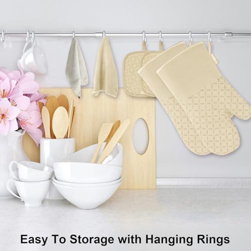 Oven Mitts and Pot Holders 6pcs Set (6 Count)