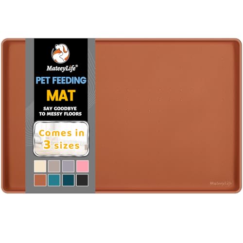 Silicone Cat & Dog Food Mat for Floors Waterproof