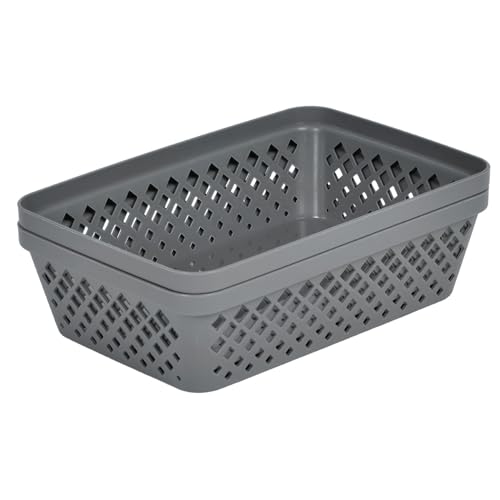 Plastic Storage Basket Set (6 Count)