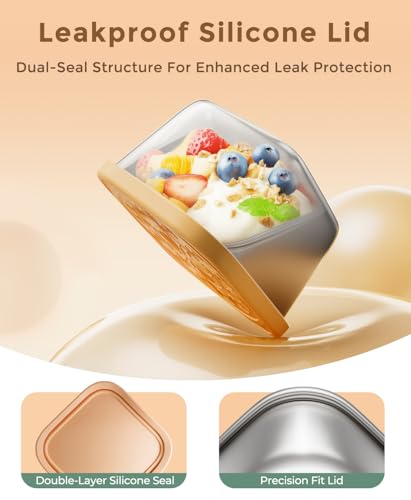 3 Pack 6oz Stainless Steel Snack Containers and 3 Pack 2oz Salad Dressing To Go Containers with Silicone Lids